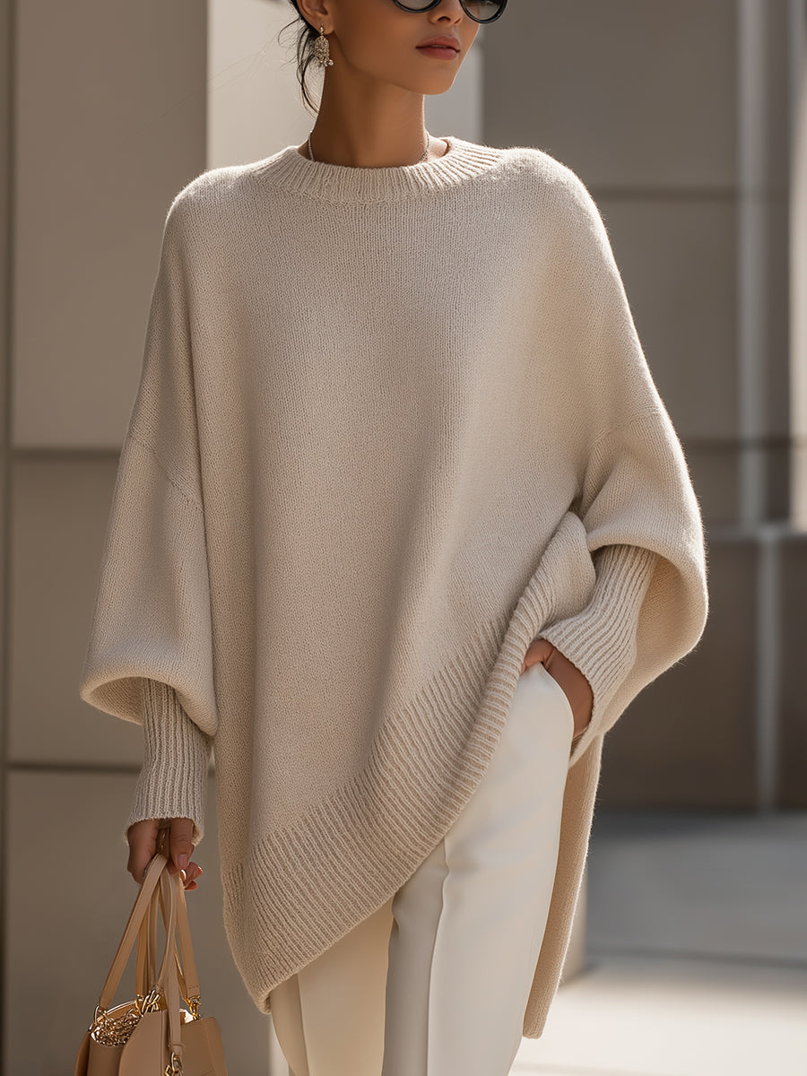 Mandy – Poncho Oversized Élégance Sans Effort