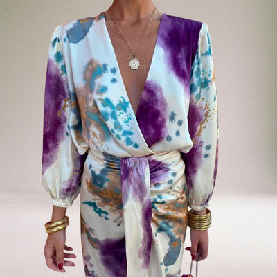 Ann-Marie™ - Robe élégante avec nœud à la taille