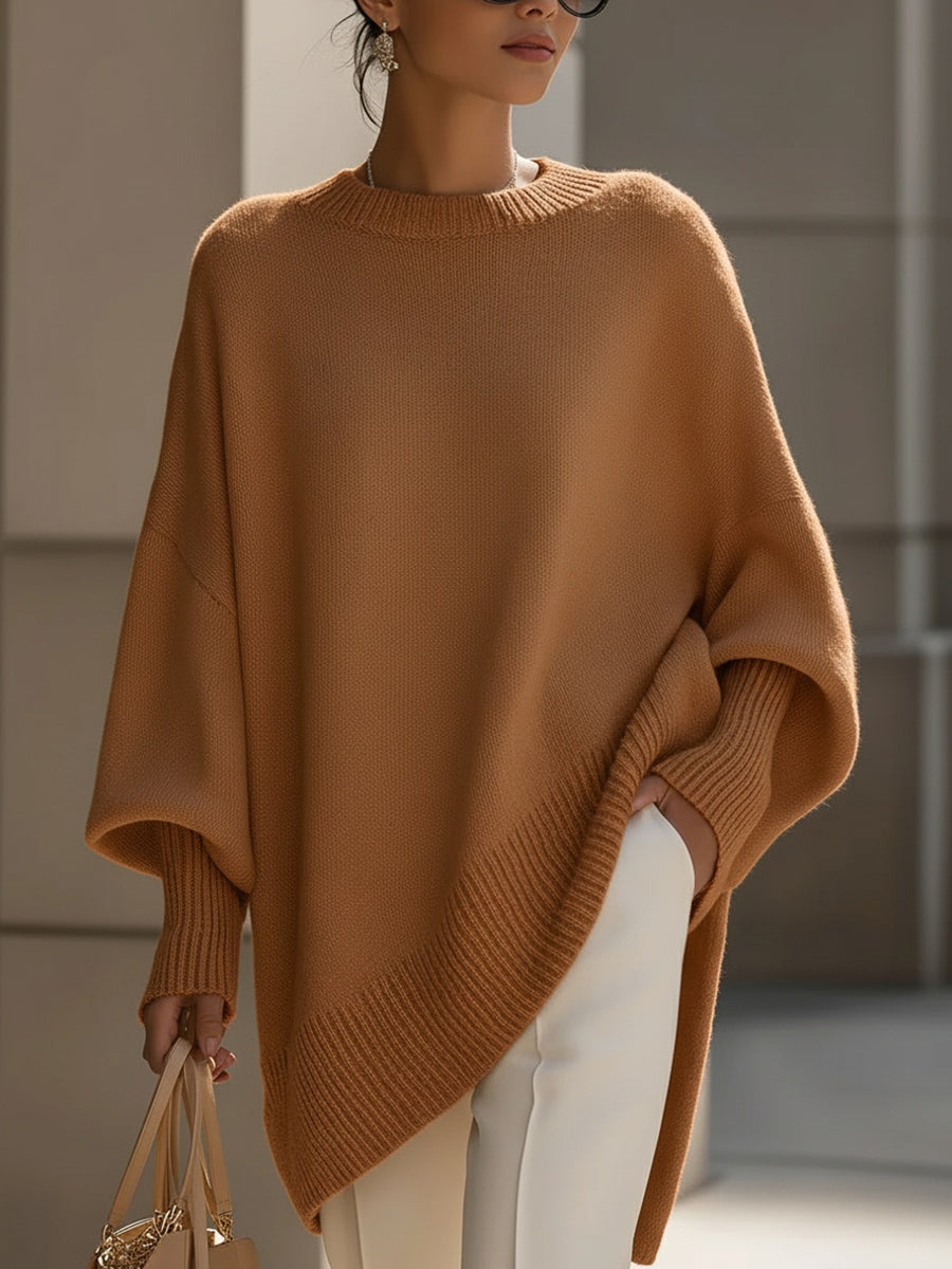 Mandy – Poncho Oversized Élégance Sans Effort