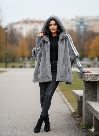 Janette™ Élégant Manteau en Fourrure d'Hiver