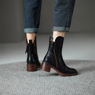 Klara™ – Bottines en cuir