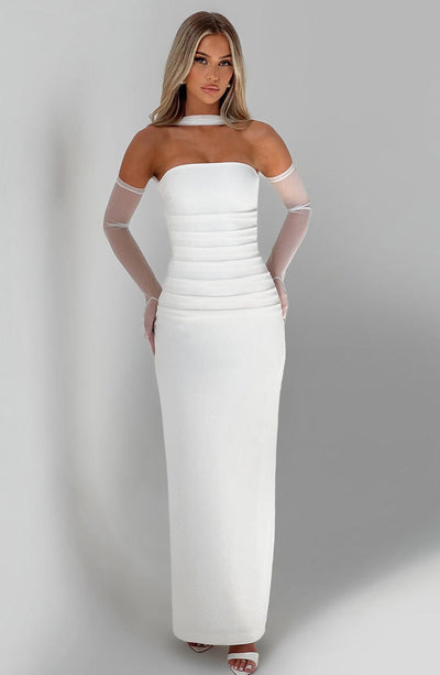 Robe Longue Yulia - Ivoire